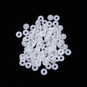 img 3 attached to 50-Piece Milisten Craft Doll Joint Set - DIY Toy Accessory Joints for Doll Making, Bears, Toys - Engage Bolt, 30MM - White