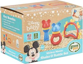 img 2 attached to Disney Baby Exclusive - Mickey Mouse Shake & Rattle Set by Green Toys: A Vibrant and Engaging DSRTS-1435!