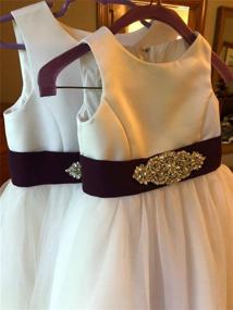 img 1 attached to 💎 Sparkling Silver Rhinestone Applique: Perfect Wedding Dress Belt Embellishment