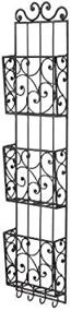 img 3 attached to 📬 Affordable Elegance: Bella Tuscan Wrought Iron 3-Tier Wall Mounted Mail Holder with Key Hooks