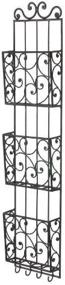 img 1 attached to 📬 Affordable Elegance: Bella Tuscan Wrought Iron 3-Tier Wall Mounted Mail Holder with Key Hooks