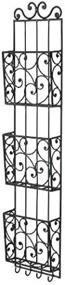 img 4 attached to 📬 Affordable Elegance: Bella Tuscan Wrought Iron 3-Tier Wall Mounted Mail Holder with Key Hooks