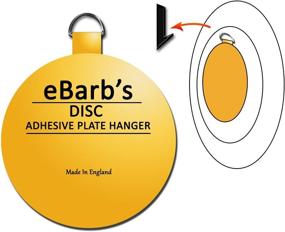 img 2 attached to eBarb's Original English Plate Hanger Disc - Pack of 4, 2 Inches Each