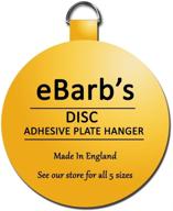 ebarb's original english plate hanger disc - pack of 4, 2 inches each logo