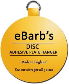 img 3 attached to eBarb's Original English Plate Hanger Disc - Pack of 4, 2 Inches Each