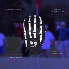 img 2 attached to 🧤 Bender Gloves Men's Golf Gloves - Left Hand, Cabretta Leather with Mesh Design