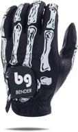 🧤 bender gloves men's golf gloves - left hand, cabretta leather with mesh design логотип