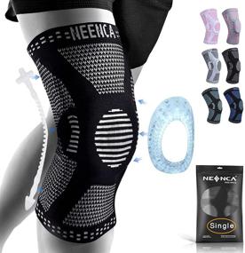 img 4 attached to 🏃 NEENCA Professional Knee Brace with Patella Gel Pads & Side Stabilizers – Knee Compression Sleeve Support for Men and Women, Ideal for Running, Meniscus Tear, ACL, Arthritis, and Joint Pain Relief