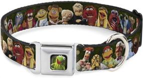 img 4 attached to 🐶 Buckle-Down Muppets Dog Collar: Seatbelt Buckle, Group Pose Greens – Adjustable Sizes for Small, Medium, Large Dogs