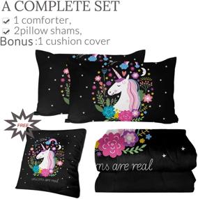 img 2 attached to Sleepwish Unicorn Comforter Bedding Reversible