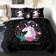 sleepwish unicorn comforter bedding reversible logo