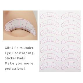 img 1 attached to 👁️ EMEDA 25 Pairs Practice Lashes: Ideal Eyelash Extensions Training Supplies for Mannequin Head - Natural-Looking Self-Adhesive Eye Lash Strips in 5 Bulk Packs