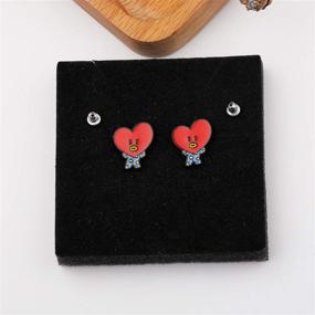 img 1 attached to 👂 BTS Jewelry: Stylish Earrings Gift for BTS Fans Girls