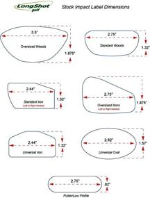 img 1 attached to 🏌️ LongShot Golf - Premium Oversized Wood Labels for Standard Roll