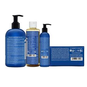 img 3 attached to Dr. Bronner's Peppermint Gift Set - 4-Piece Bundle with 12 oz Sugar Soap, 8 oz Pure-Castile Liquid Soap, 8 oz Lotion, and 5 oz Bar Soap