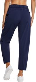 img 2 attached to 👖 BALEAF Women's Loose Fit Stretch Dress Sweatpants with Pockets - Straight Leg Casual Work & Travel Spandex Pants