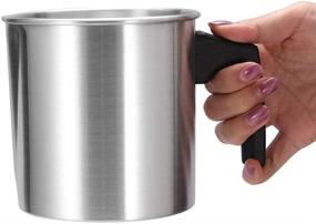 img 4 attached to OURLITIME 1200ml 304 Stainless Steel Candle Melting Pot - Wax Melting Cup for DIY Candle Making and Home Store