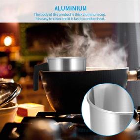 img 2 attached to OURLITIME 1200ml 304 Stainless Steel Candle Melting Pot - Wax Melting Cup for DIY Candle Making and Home Store