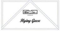 🧵 bloc loc~flying geese 2x4 acrylic ruler - achieve perfect precision in geometric quilting logo