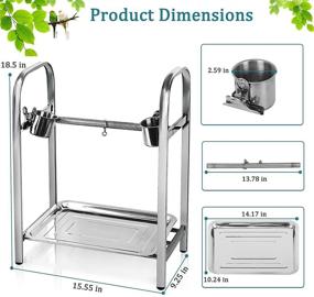 img 2 attached to Lilithye Portable Stainless Playstand Training