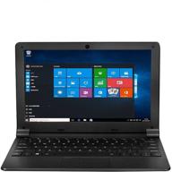 💻 tocosy 10.1inch quad core windows 10 laptop: hd graphics, ultra thin, 2gb ram, 32gb storage, usb 2.0, wifi, bluetooth, hdmi, ips display (black) logo