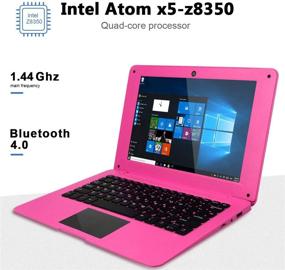 img 2 attached to 💻 Tocosy 10.1Inch Quad Core Windows 10 Laptop: HD Graphics, Ultra Thin, 2GB RAM, 32GB Storage, USB 2.0, WiFi, Bluetooth, HDMI, IPS Display (Black)