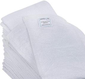 img 2 attached to 🔆 Avalon Towels Kitchen Bar Mop Towels – Value Pack of 30, 16x19 Inches, 100% Cotton, Absorbent, Multi-Purpose Cleaning & Dish Towels, Reusable – White