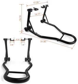 img 3 attached to 🏍️ YITAMOTOR Sport Bike Motorcycle Rear Wheel Swingarm Spool Stand with Paddock Lift