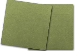 img 1 attached to Premium Canvas Textured Moss Green Card Stock: 20 Sheets | Martha Stewart Moss Match