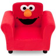 🔴 delta children red sesame street elmo upholstered chair logo