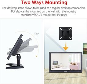 img 1 attached to 🖥️ EYOTO 12" Полноэкранный монитор Full HD 1920x1080 IPS LCD с HDMI с кабелем BNC - ПК, камера, DVD, безопасность CCTV, DVR, домашний офис, наблюдение