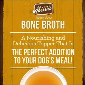 img 2 attached to Merrick Grain-Free Bone Broth Dog Food Topper: 7 oz. Chicken Flavor, Made in The USA – Nutritious Enhancer for Your Furry Friend