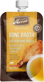 img 4 attached to Merrick Grain-Free Bone Broth Dog Food Topper: 7 oz. Chicken Flavor, Made in The USA – Nutritious Enhancer for Your Furry Friend