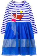 👗 cotton dresses for girls | auranso sleeve rainbow clothing logo