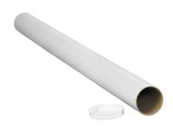 📦 aviditi p2520w mailing tubes white - secure and reliable packaging solution logo