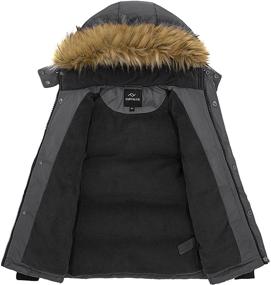 img 2 attached to 🧥 FARVALUE Boys Water Resistant Winter Coat - Warm Quilted Puffer Jacket with Hooded Parka Design - Thicken Down Jacket for Boys