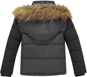 img 3 attached to 🧥 FARVALUE Boys Water Resistant Winter Coat - Warm Quilted Puffer Jacket with Hooded Parka Design - Thicken Down Jacket for Boys