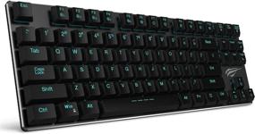 img 4 attached to 💻 HAVIT Backlit Wired Gaming Keyboard: Ultra-Thin & Light Mechanical Keyboard with Latest Low Profile Kailh Blue Switches - 87 Keys N-Key Rollover (Black)