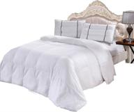 🌿 bamboo viscose cooling comforter: king-california king 106x90, 86-ounce fill, baffle box duvet insert logo
