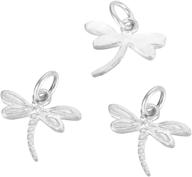 🐉 5-piece set of sterling silver dragonfly charms for jewelry making by housweety logo