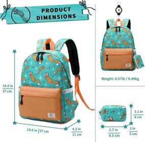 img 3 attached to Harlang Backpack Schoolbag Preschool Backpacks