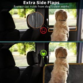 img 1 attached to 🐾 Waterproof Pet Cargo Cover Liner for SUV - PACKISM Dog Seat Cover with Side Flap Protector, Universal Fit for Vans, Sedans, and SUVs