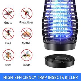 img 3 attached to Morpilot Bug Zapper Outdoor 4200V: Powerful 25W Mosquito Electric Zapper - 2,500 Sq Insect Fly Trap - Indoor & Outdoor Waterproof Lamp