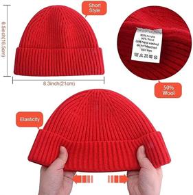 img 1 attached to Vidsel Fisherman Trawler Knitted Skullies Outdoor Recreation for Outdoor Clothing