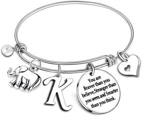 img 4 attached to Nimteve Bracelets Elephant Bracelet Inspirational