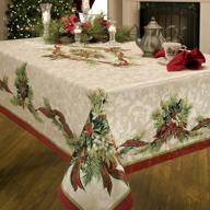 🎄 benson mills christmas engineered tablecloth: enhancing service equipment & supplies in tabletop & serveware logo