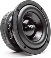 🔊 skar audio evl-65 d4: 6.5" 400w max power dual 4 ohm car subwoofer - superior sound and performance! logo