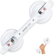 heinsy suction grab bar: secure bathroom safety handle for showers and bathtubs (14.5inch) логотип