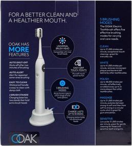 img 2 attached to 🦷 Enhanced Oral Care: Ooak Electric Toothbrush with 5 Brushing Modes and 2 Advanced Brushes