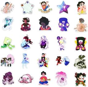 img 2 attached to 100-Piece Set: Steven Universe Waterproof Vinyl Cute Cartoon Stickers for Cars, Laptops, Water Bottles, Luggage, Snowboards - Fun Decals